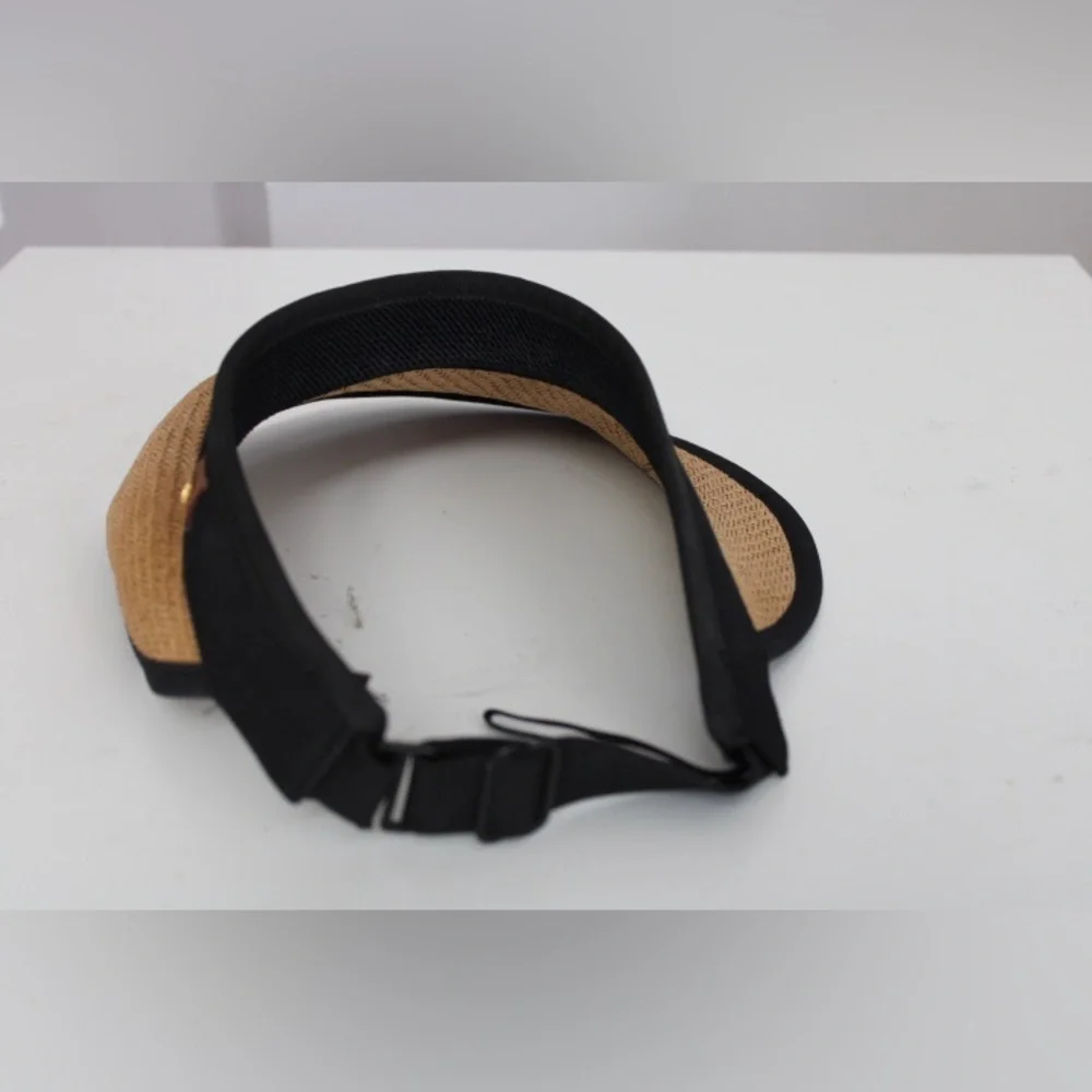 Touché Collection Beige/Black Visor Hat